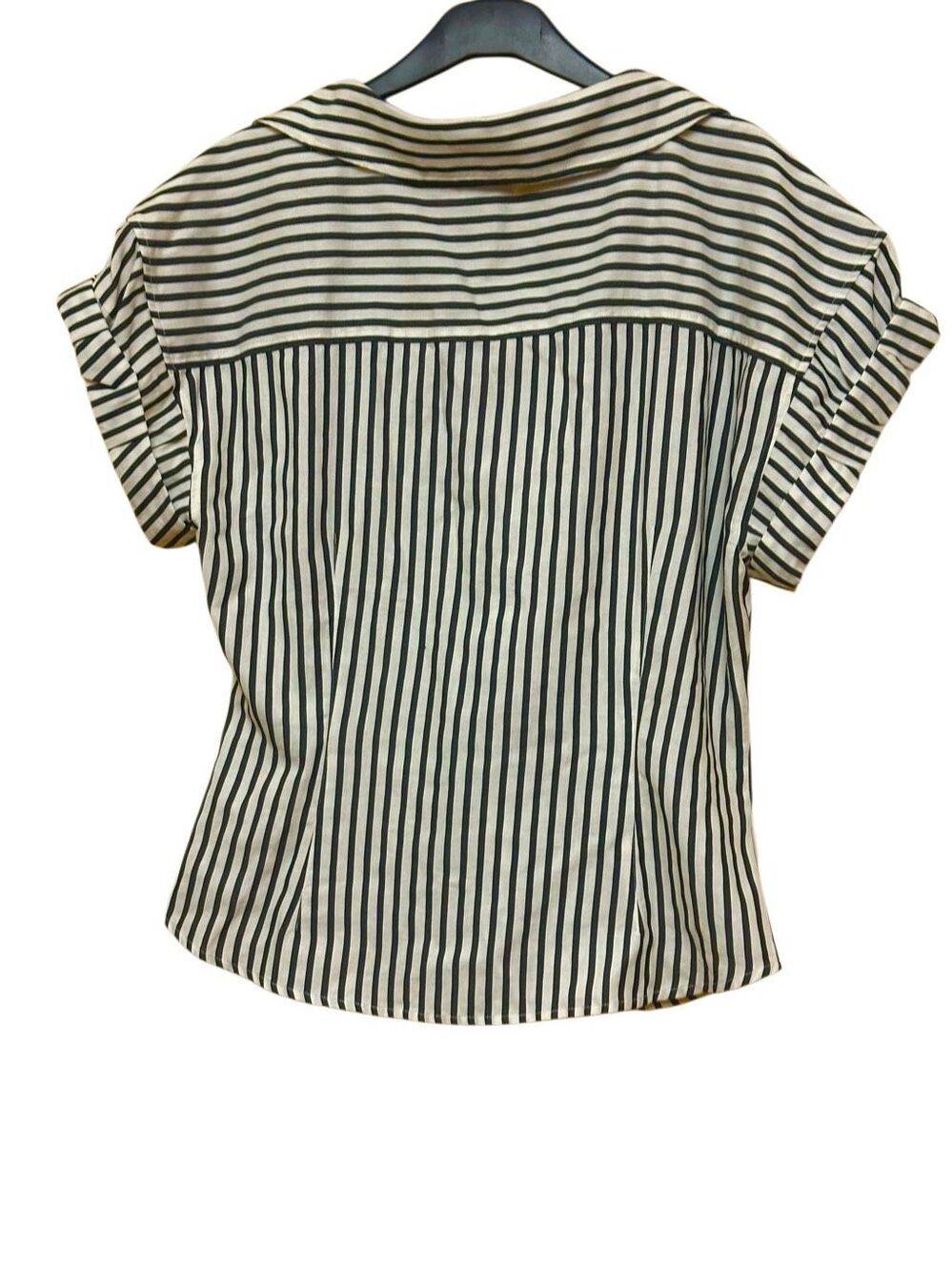 NWT FRAME Button Down Rolled Sleeve Top size L/G - Picture 3 of 3